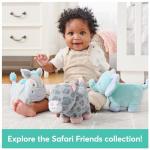 GUND Baby Safari Friends Collection Plush Elephant with Chime, Sensory Toy Stuffed Animal for Babies and Newborns, Teal, 7"