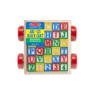 Melissa & Doug Classic ABC Block Cart , 1 Count (Pack of 1)