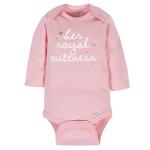Gerber Baby Girls 6-pack Long-sleeve Onesies Bodysuits And Toddler T-Shirt Set, Castle, 0-3 Months US