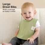 KeaBabies 8-Pack Organic Baby Bibs for Boys, Girls - Super Absorbent Cotton Drool Bibs for Baby Girl & Boy, Teething Toddler, Drooling Newborn, Ultra Soft & Machine Washable (Cruise)