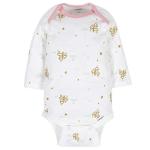 Gerber Baby Girls 6-pack Long-sleeve Onesies Bodysuits And Toddler T-Shirt Set, Castle, 0-3 Months US