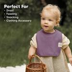 KeaBabies 8-Pack Organic Baby Bibs for Boys, Girls - Super Absorbent Cotton Drool Bibs for Baby Girl & Boy, Teething Toddler, Drooling Newborn, Ultra Soft & Machine Washable (Cruise)