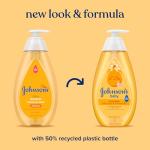 Johnson's Baby Shampoo with Aloe Vera & Vitamin B5, Tear Free, Newborn Essentials, No added Parabens & Sulfates, Hypoallergenic, 20.3 fl. oz