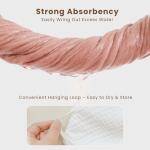 Konssy 2-Pack Muslin Hooded Baby Towels, 100% Cotton, Ultra-Soft & Absorbent Baby Bath Towels with Hood for Newborn & Infant (Pink, Floral,32" x 32")