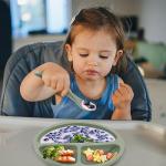 Eascrozn Baby Spoons, 6 Pack First Stage Silicone Feeding Spoons, Soft Tip Feeding Baby Utensils, Baby Led Weaning Supplies Training Spoons, Dishwasher and Boil Safe