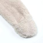 Babymine Baby One Piece Hooded Summer Jumpsuit Fleece Lining Long Sleeve Warm Onesie Winter Outwear Outfits Beige for 6-9M Infant