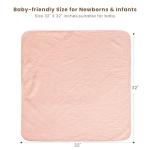 Konssy 2-Pack Muslin Hooded Baby Towels, 100% Cotton, Ultra-Soft & Absorbent Baby Bath Towels with Hood for Newborn & Infant (Pink, Floral,32" x 32")