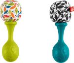 Fisher-Price Newborn Toys Rattle ‘n Rock Maracas, 2 Soft Musical Instruments for Developmental Play Babies Ages 3+ Months, Neutral Colors