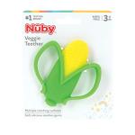Nuby Veggie Teether for Teething Relief - Soft Baby Teething Toy - 3+ Months - Corn