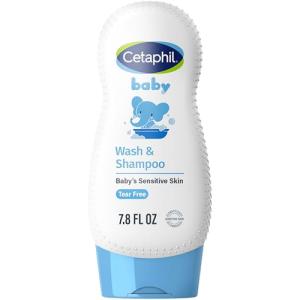 Cetaphil Baby Shampoo and Body Wash with Organic Calendula, Tear Free, Hypoallergenic, Ideal for Everyday Use, Dermatologist Tested, 7.8oz