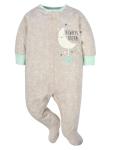 Gerber Unisex Baby 4 Pack Sleep 'N Play Footie Elephants 0-3 Months