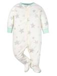 Gerber Unisex Baby 4 Pack Sleep 'N Play Footie Elephants 0-3 Months