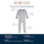 Onesies baby boys 4-pack 'N Plays Footies and Toddler Sleepers, Gold Hungry, 0-3 Months US