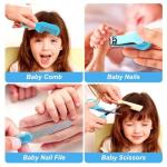 Baby Grooming Kit, Infant Safety Care Set with Hair Brush Comb Nail Clipper Nasal Aspirator,Baby Essentials Kit for Newborn Girls Boys