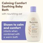 Aveeno Baby Calming Comfort Bath & Wash with Relaxing Lavender & Vanilla Scents & Natural Oat Extract, Hypoallergenic & Tear-Free Formula, Paraben-, Phthalate- & Soap-Free, 8 fl. Oz