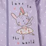 Gerber Baby Girls 2-pack 'N Play And Toddler Sleepers, Bunny Ballerina Purple, 3-6 Months US