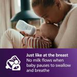 Philips Avent Natural Baby Bottles with Natural Response Nipples (Medium Flow, Flow 3), 9oz, 2-Pack, SCY903/02