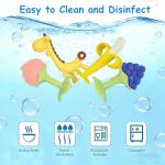 HAILI XMGQ Baby Teething Toys 3-6 Months, Baby Chew Teether Freezer BPA Free, Babies Teething Relief for Infants, Banana Toothbrush, Fruit Shape Giraffe Newborn Teether Gift for Baby Boy and Girl