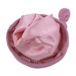 Silky Satin Lined Newborn Hat Hair Care Knot Beanie Hats for Infant Baby Boys Girls Caps 0-6 Months (0-6M Rib Mauve)