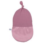 Silky Satin Lined Newborn Hat Hair Care Knot Beanie Hats for Infant Baby Boys Girls Caps 0-6 Months (0-6M Rib Mauve)