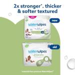 WaterWipes Sensitive+ Baby & Toddler Wipes, 3-In-1 Cleans, Cares, Protects, 99.9% Water, Textured Clean, Unscented & Hypoallergenic, 240 Count (4 Packs)