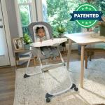 Ingenuity Full Course 6-in-1 High Chair - Baby to 5 Years Old, 6 Convertible Modes, 2 Dishwasher Safe Trays - Astro, 13108