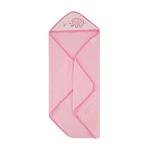 Cudlie Buttons & Stitches Baby Girl 3 Pack Rolled/Carded Hooded Towels in Blooming Elephant Print, GS71729