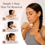 Kitsch Hair Tie Cutter – Easy To Use, Pain Free Rubber Band Cutter for Hair Kids, Baby & Toddler Girls | Ideal Gifts for Women – Multicolor, 3pc Set