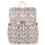 Multi-Function Floral Diaper Backpack and Travel Nappy Baby Bag with Changing Pad and Stroller Straps (Freshly Floral)