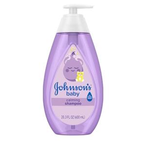 Johnson's Baby Calming Shampoo with Soothing NaturalCalm Aromas, Gentle, Hair Wash, Baby Essentials, Hypoallergenic, No Added Parabens and Sulfates, Baby Essentials, 20.3 fl. Oz