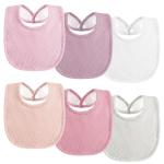 Kewlife gift Muslin Baby Bibs 6-Pack Baby Drool Bandana Bibs for Baby Girls Boys Infant Newborn Toddler Drooling and Teething (Macaron Pink)