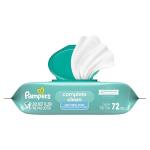Pampers Baby Wipes, Complete Clean Baby Fresh Scented Wipe, Gently Cleans Head to Toe, 72 Total (1 Flip-Top Packs)