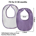 Kewlife gift Muslin Baby Bibs 6-Pack Baby Drool Bandana Bibs for Baby Girls Boys Infant Newborn Toddler Drooling and Teething (Macaron Pink)