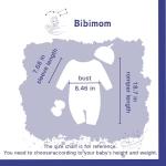 Bibimom Infant Boy Clothes 0-3 Months Knit Round Crew Neck Snap Closure Blue Romper