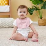 Kewlife gift Muslin Baby Bibs 6-Pack Baby Drool Bandana Bibs for Baby Girls Boys Infant Newborn Toddler Drooling and Teething (Macaron Pink)