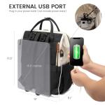 LOVEVOOK Diaper Bag Backpack, Baby Bag with Changing Station, Large Diaper Backpack for Mom Dads, Waterproof Mommy Bag for Boy and Girl, Travel Essential Baby Shower, Black-Beige