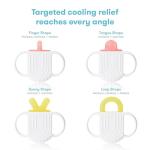 Frida Baby Silicone Teething Toys, 4-in-1 Teether for Babies & Infants, Teething Relief for 0-18 Months, Not-Too-Cold-to-Hold Baby Teether, BPA-Free