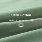 FIEMOL Baby Sleep Sack 6-12 Months, 100% Cotton Sleeping Sack for Newborn and Infant, 3 Pack Baby Wearable Blanket, 0.5 Tog Lightweight Double Zipper Sleep Bag Cyan