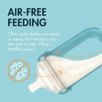 Boon Nursh Bottles - Silicone Baby Bottles Help Ease Colic Symptoms - Formula and Breast Milk Only Touch Platinum Food-Safe Silicone - Medium Flow - 8 Oz - Tie Dye