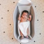 Regalo Baby Basics Infant Bath Tub, Includes Air Mesh Sling, Adjustable As Your Baby Grows, Drying Hook for Easy Clean