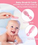 Baby Healthcare and Grooming Kit, Safety Newborn Nursery Baby Care Kit, with Hair Brush Comb, Nail Clipper, Thermometer, Pacifier Clip, Baby Registry Search, Baby Girl Boy Newborn Essentials