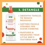 Cantu Care for Kids Haircare Regimen Set with Large Size Shampoo + Conditioner + Detangler + Leave-In Conditioner (Pack of 4)