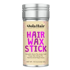Dolahair Hair Wax Stick - Flyaway Control and Styling Pomade for Kids, Women, and Men - Slick Back Hair Bun Maker and Hair Accessorie for Teen Girls (1 Pack of Wax)