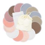 wegreeco Nursing Breast Pads (14 Pack) + Laundry Bag & Travel Storage Bag, 4.7 inch Option - Washable & Reusable Breastfeeding Nursing Pads (Mild, Large)