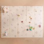 Nuby Reversible Baby Floor Mat, 77" x 58" - Foldable and Lightweight Baby Play Mat for Floor - Easy Storage and Travel - Stars and Sky