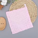 WEBGGER Baby Washcloths Natural Cotton Kids Wipes Soft Newborn Baby Face Towel Shower Cloth, 5 Pack 12x12 inches (Multicolored)