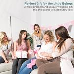 Spasilk 4-Piece Soft Terry Hooded Bath Towel and Washcloth Set, 1 Baby Towel and 3 Baby Washcloths for Newborn Boys and Girls, Gray Lion