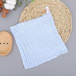 WEBGGER Baby Washcloths Natural Cotton Kids Wipes Soft Newborn Baby Face Towel Shower Cloth, 5 Pack 12x12 inches (Multicolored)