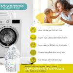 Spasilk 4-Piece Soft Terry Hooded Bath Towel and Washcloth Set, 1 Baby Towel and 3 Baby Washcloths for Newborn Boys and Girls, Gray Lion