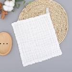 WEBGGER Baby Washcloths Natural Cotton Kids Wipes Soft Newborn Baby Face Towel Shower Cloth, 5 Pack 12x12 inches (Multicolored)